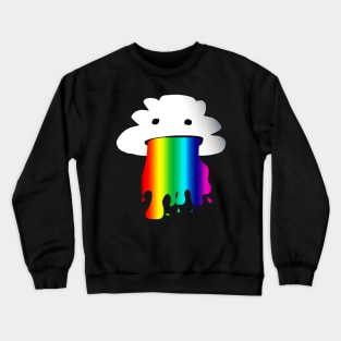 A cloud vomiting a rainbow Crewneck Sweatshirt